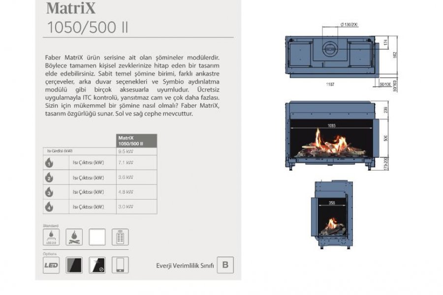 MATRİX 1050/500 L TİPİ
