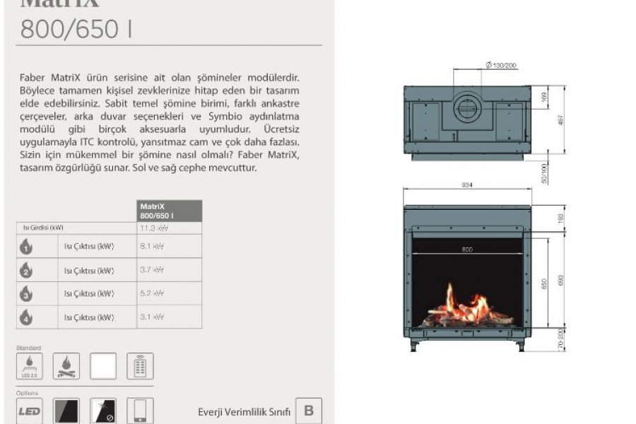 MATRİX 800/650 DÜZ 