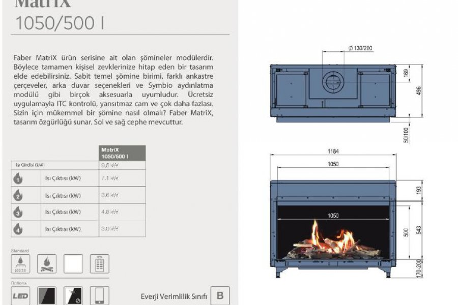 MATRİX 1050/500 DÜZ 