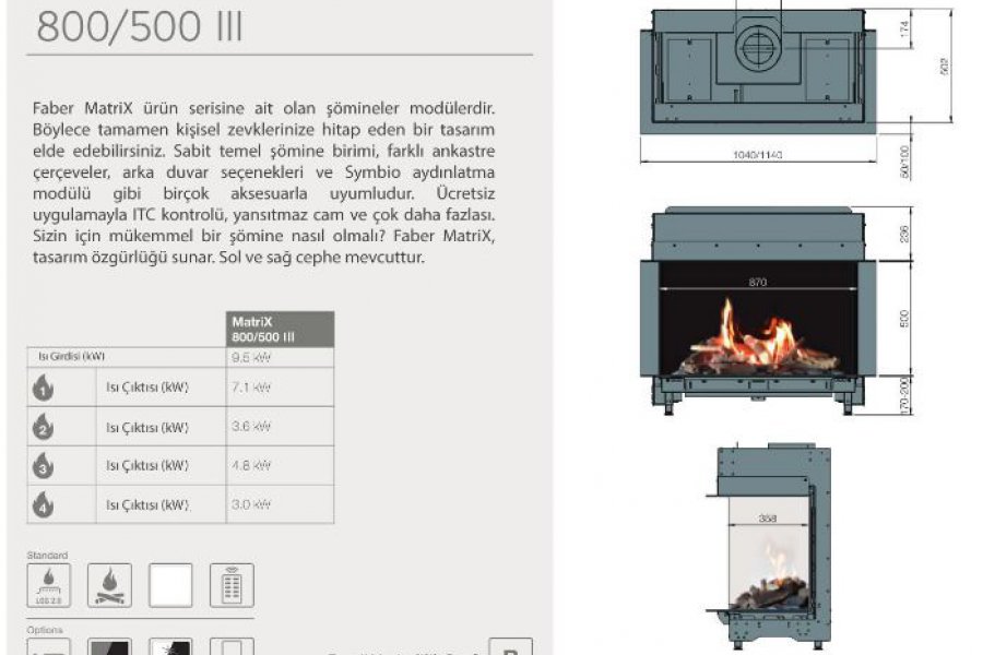 MATRİX 800/500 U TİPİ