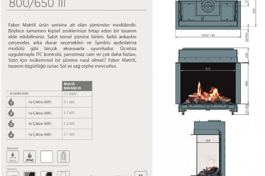 MATRİX 800/650 U TİPİ